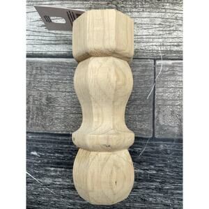 Box of 4 Waddell 2406 Table Leg 6" H Traditional Pine Beige {118}